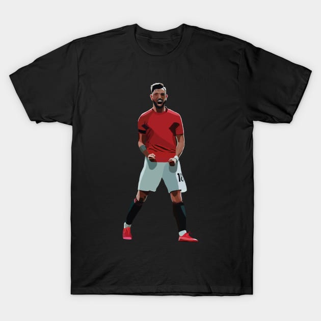 Bruno Fernandes T-Shirt by Webbed Toe Design's